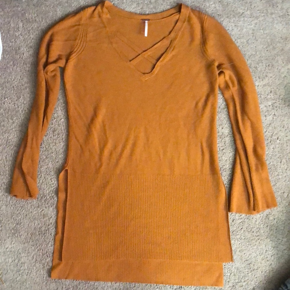 Terra cotta free People tunic